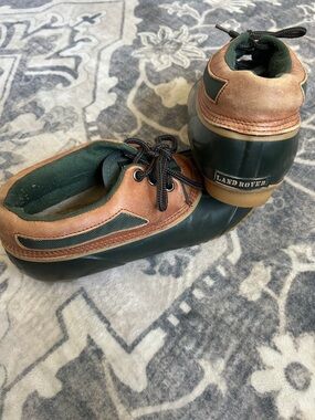 Men's Green & Brown Waterproof Duck Shoes